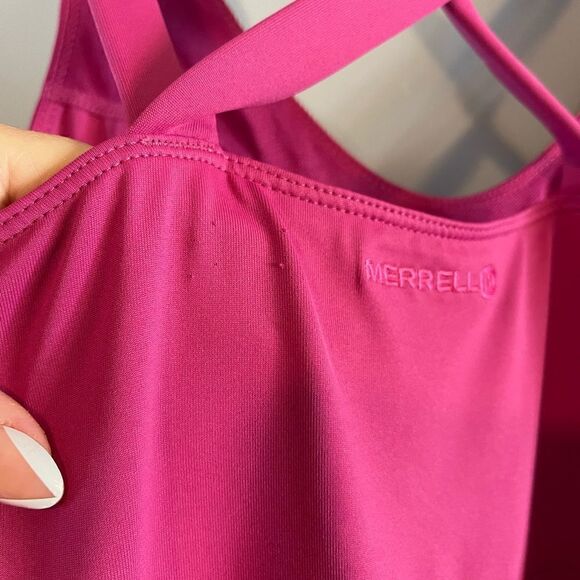 Merrell Lily Pink Athletic Sport Tank Dress UPF 50| SZ S - Picture 4 of 15